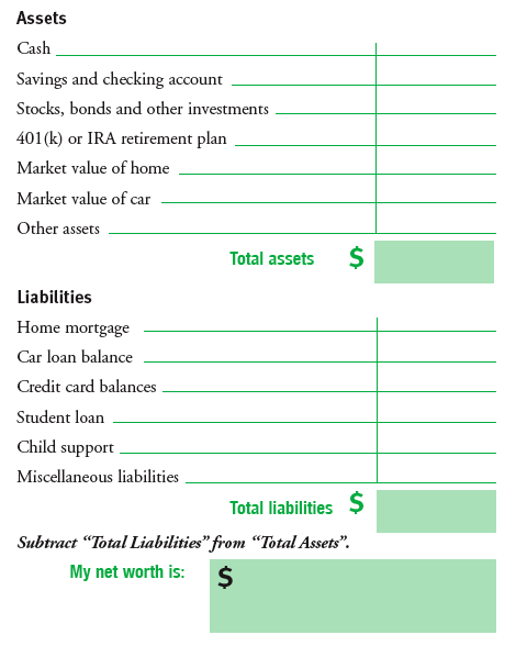 Net Worth Planner